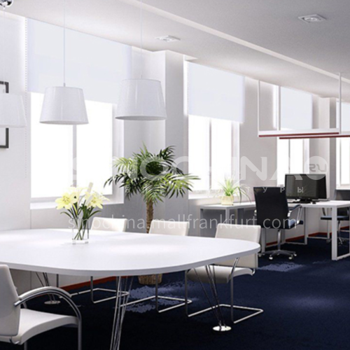 Modern minimalist style home office flame retardant fabric 70% blackout roller blind QW-JL001